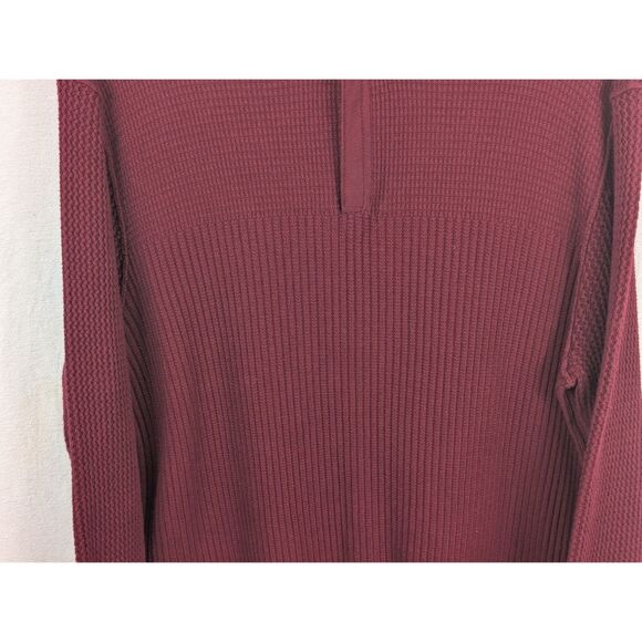 Tommy Bahama Tobago Bay Quarter Zip Sweater Maroon Men's Size Medium - Picture 3 of 12